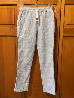 Mini Boden Boys Seersucker Pull On Pants